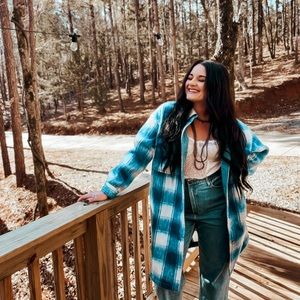 Cozy long coat! Worn one time!